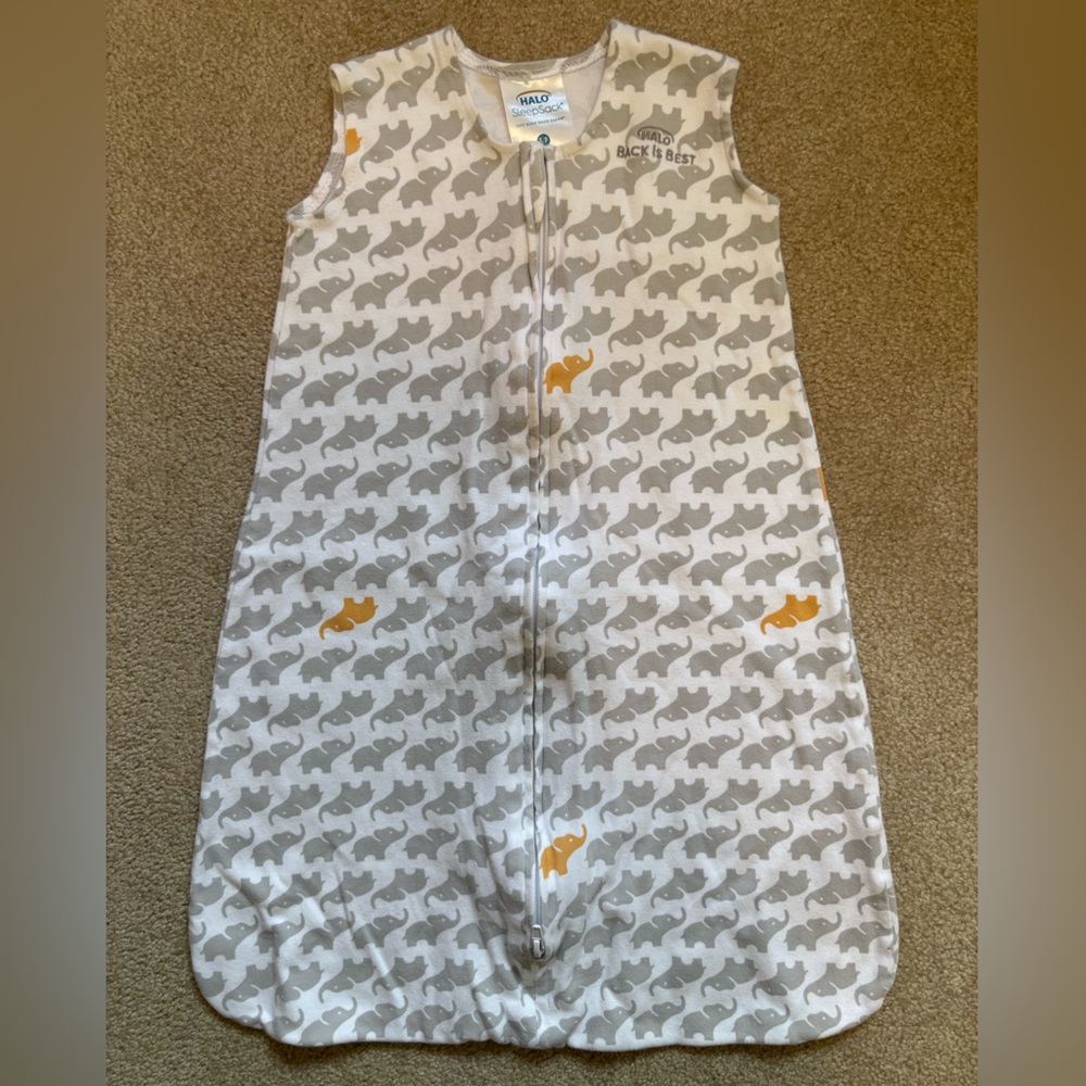 Halo SleepSack with Elephant Pattern